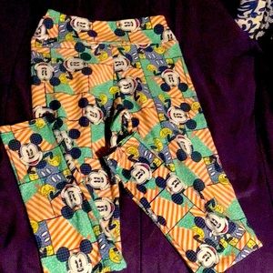 Lularoe Tween Mickey Leggings